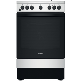 Indesit IS67G5PHX Freestanding 60cm Dual Fuel Single Cavity Cooker in Silver