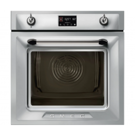 Smeg Victoria SOP6902S2PX Built In Electric Single Oven with added Steam Function - Stainless Steel - A+ Rated