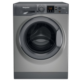 Hotpoint NSWF743UGGUKN Freestanding 7kg 1400rpm Steam Hygiene Washing Machine in Graphite