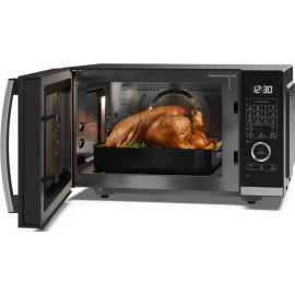 Sharp YC-QC254AU-B 25 Litres Flatbed Convection Oven Microwave with Grill - Black