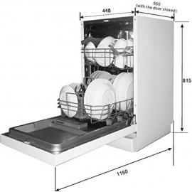 Cookology CBID450 Slimline Integrated Dishwasher - White