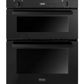 Stoves SGB700PS Black Built-Under Gas Double Oven