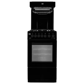 Beko KA52NEK 50cm Single Oven Gas Cooker - Black