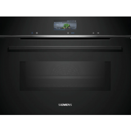 Siemens CM736G1B1B iQ700 Built In Compact Catalytic Oven with Microwave in Black