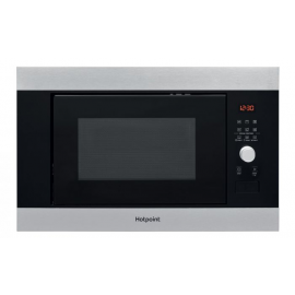 Hotpoint MF25GIXH Built In 25 Litre 900W Microwave and Grill Black & Stainless Steel