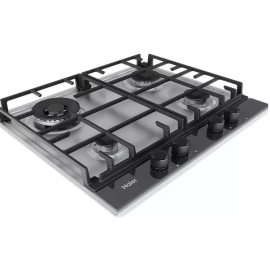 Haier HAHG6BR4S2X 4 Ring 60cm Stainless Steel Gas Hob