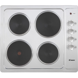 Candy CLE64KX 60cm 4 Zone Solid Plate Hob