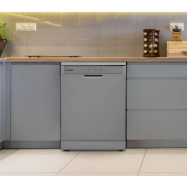 Montpellier MDWD1354S 60cm Freestanding Dishwasher in Silver