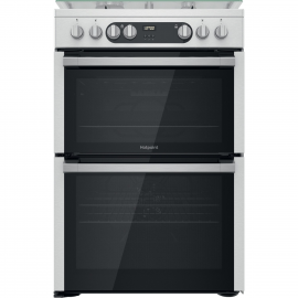 Hotpoint HDM67G9C2CX 60Cm Dual Fuel Cooker With Double Oven - Inox