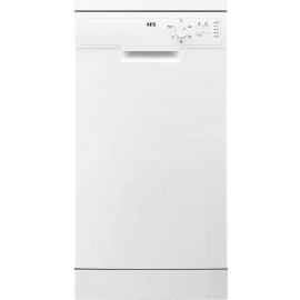 AEG FFX52507ZW 5000 AirDry Slimline Dishwasher, 10 Place Settings, White