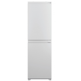 Indesit IBC185050F2 No Frost Integrated Fridge Freezer, Sliding Hinge, 50/50, White