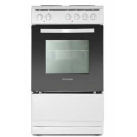 Montpellier MSE46W 50cm Electric Cooker in White