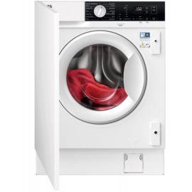 AEG LX6WG74634BI Integrated Washer Dryer, 7kg, 1600 Spin, White, D Rated
