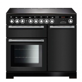 Rangemaster EDL100EICB/C Encore Deluxe Charcoal Black with Chrome Trim 100cm Induction Range Cooker