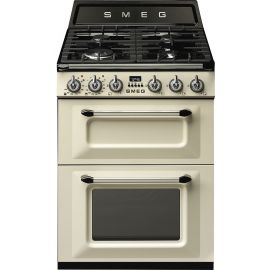 Smeg TR62P 60cm Freestanding Dual Fuel Cooker Cream