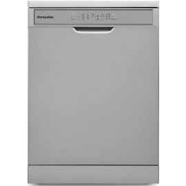 Montpellier MDWD1354S 60cm Freestanding Dishwasher in Silver