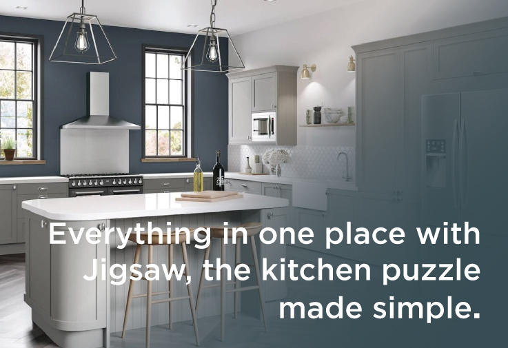 Everything in one place with Jigsaw, the kitchen puzzle made simple