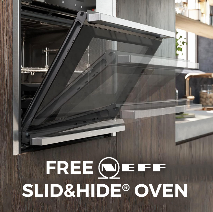 Free Neff Slide&Hide Oven With Your Full Kitchen Installation